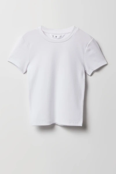 T-shirt côtelé pour fille