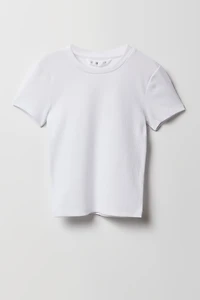T-shirt côtelé pour fille