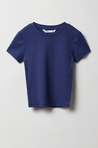 Girls Ribbed T-Shirt