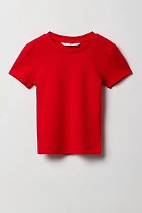 Girls Ribbed T-Shirt