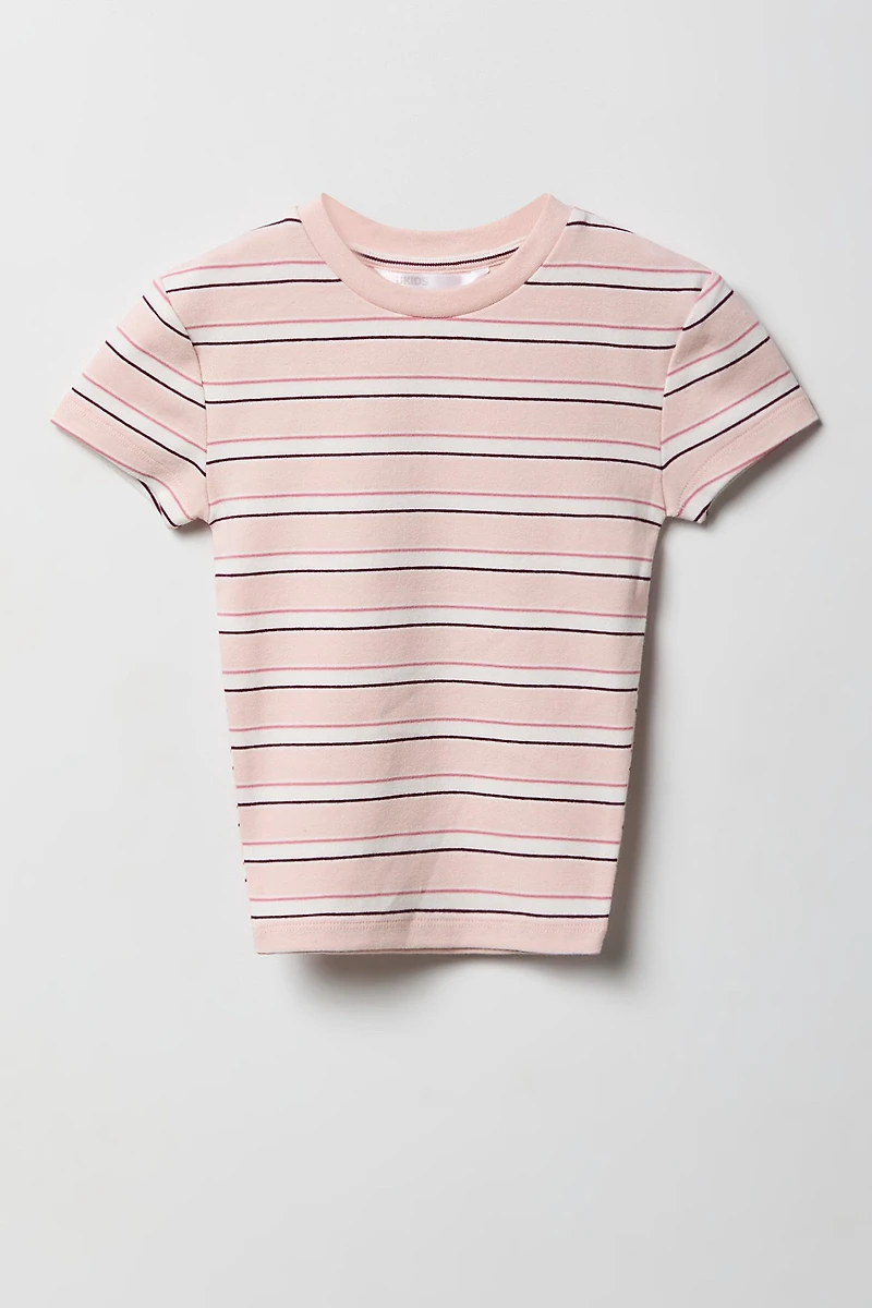 Girls Printed Crewneck T-Shirt