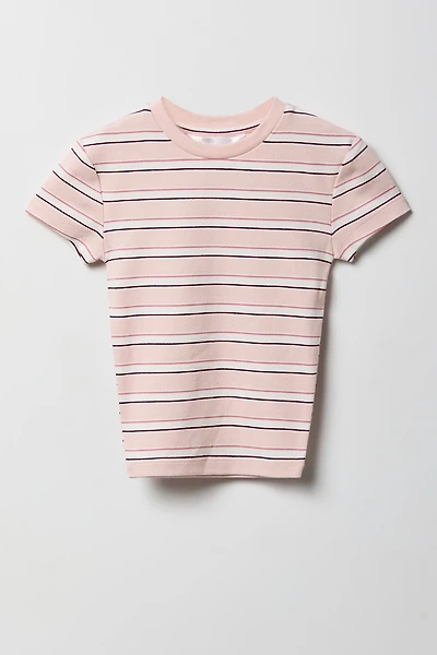 Girls Printed Crewneck T-Shirt