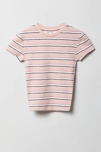Girls Printed Crewneck T-Shirt
