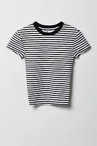 Girls Printed Crewneck T-Shirt