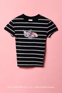 T-shirt avec motif brodé Kuromi™ pour fille