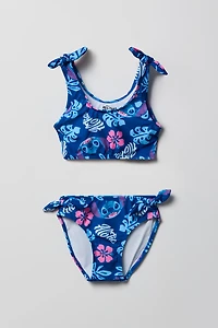 Maillot de bain deux-pièces à imprimé Stitch & Angel pour fille