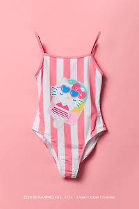 Hello Kitty® Girls Graphic Swimsuit
