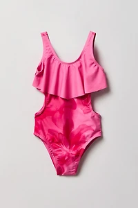 Girls Flounce One Piece Swimsuit
