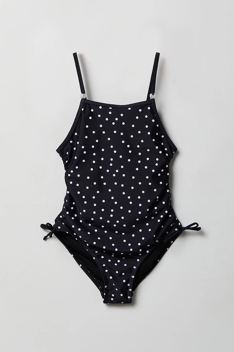 Girls Printed One Piece Swimsuit