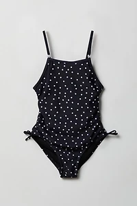 Girls Printed One Piece Swimsuit