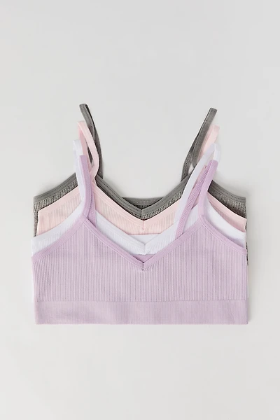 Girls Seamless Ribbed Bralette (4 Pack)