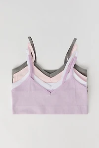 Girls Seamless Ribbed Bralette (4 Pack)
