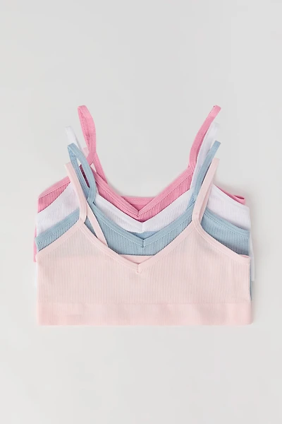 Girls Seamless Ribbed Bralette (4 Pack)