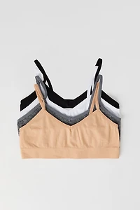 Bralette sans couture non coussinée pour fille (Lot de 4)