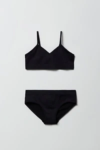 Girls Seamless Cami Bra & Brief Set
