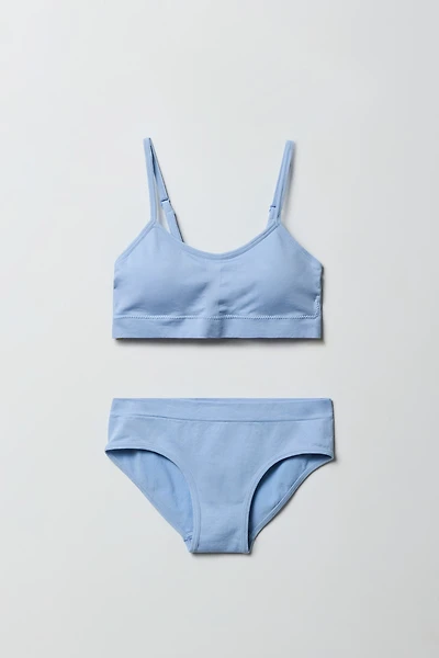 Ensemble avec bralette sans couture et caleçon pour fille