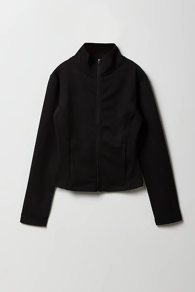 Girls Active High Density Zip-Up Jacket