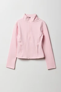 Girls Active High Density Zip-Up Jacket