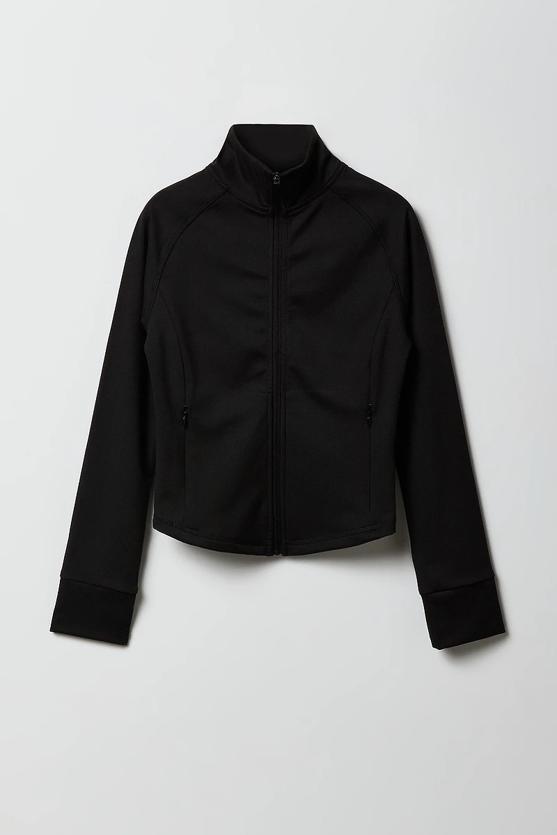 Girls Active Zip-Up Jacket