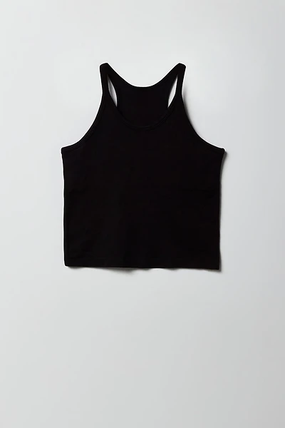 Girls Active Seamless Tank with Built-In Cups