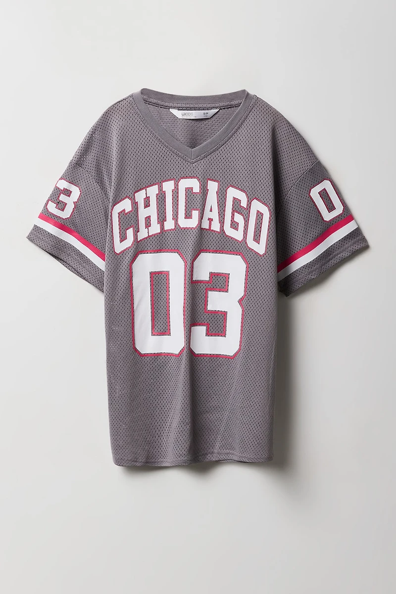 Jersey Active en filet pour fille