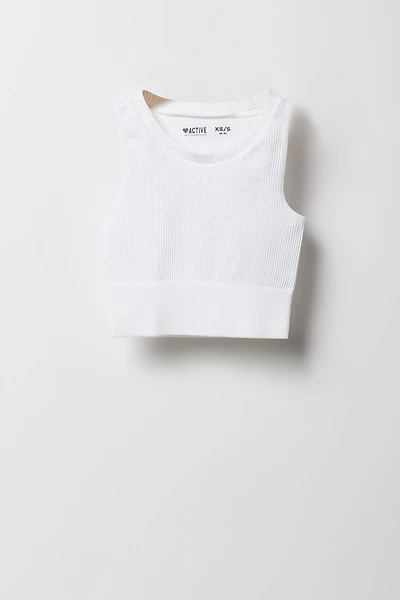 Girls Active Seamless Ribbed Tank