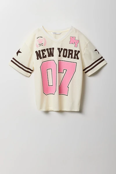 Girls Graphic Mesh Jersey