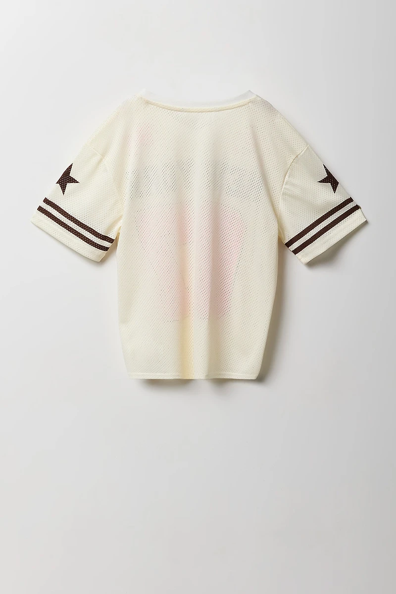 Girls Graphic Mesh Jersey