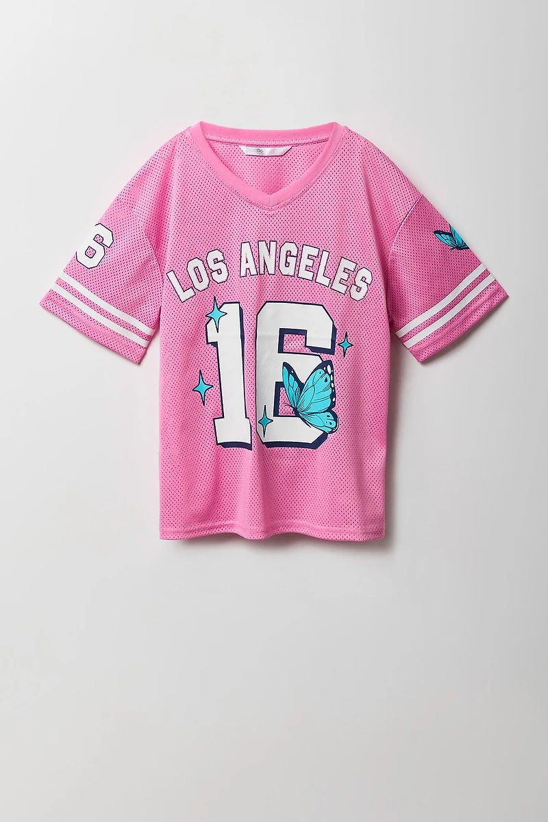 Girls Graphic Mesh Jersey