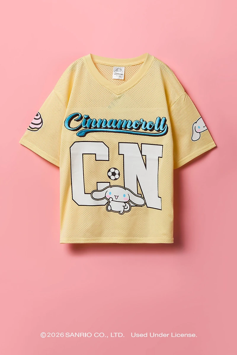Jersey en filet à imprimé Cinnamoroll™ pour fille