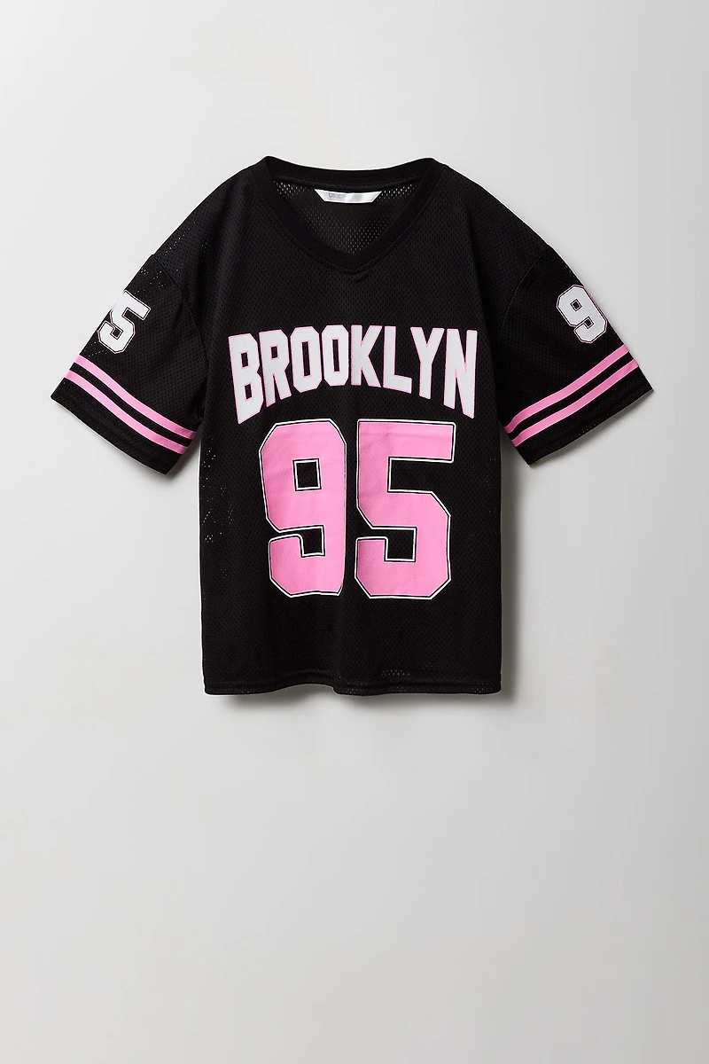Girls Graphic Mesh Jersey