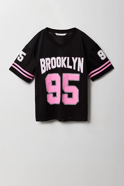 Girls Graphic Mesh Jersey