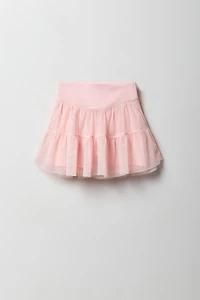 Girls Active Mesh Ballerina Skort