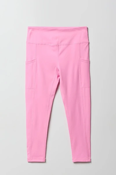 Girls Active High Density Legging with Pockets