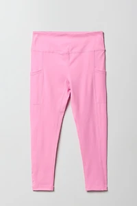 Girls Active High Density Legging with Pockets