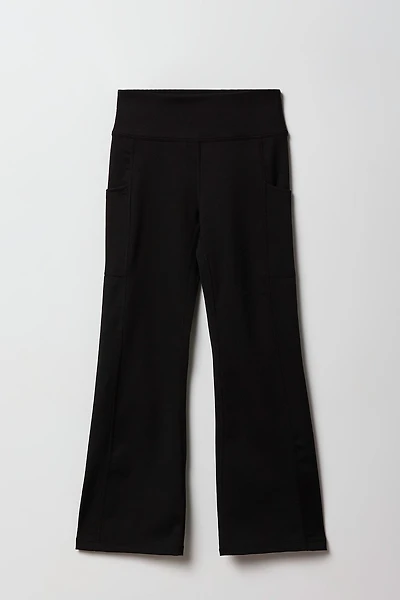 Girls Active High Density Flare Pant with Pockets