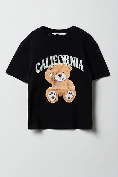 Girls California Embroidered T-Shirt