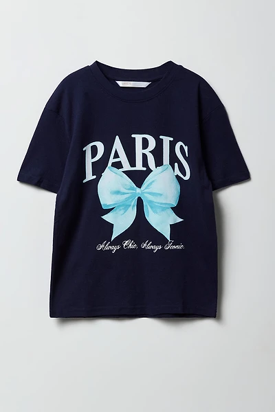 Girls Paris Graphic T-Shirt