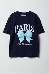 Girls Paris Graphic T-Shirt