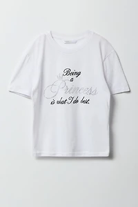 T-shirt à motif en pierres du Rhin Princess pour filles