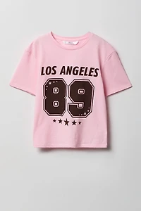 Girls Luxe Heavy Cotton Number Graphic T-Shirt