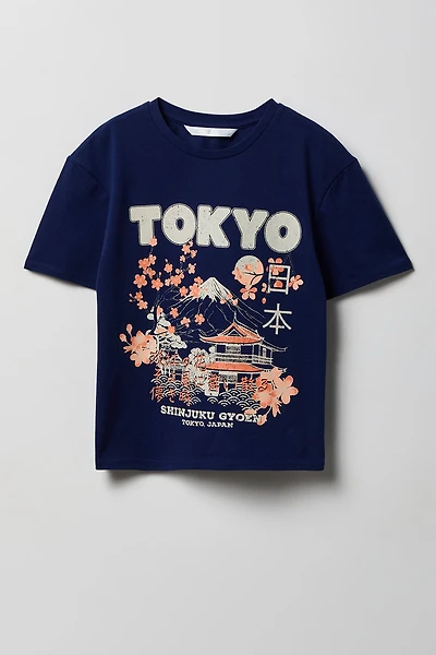 Girls Luxe Heavy Cotton Graphic T-Shirt