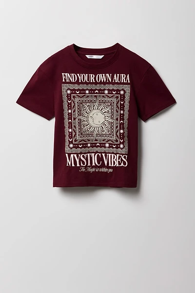 Girls Luxe Heavy Cotton Mystic Puff Print T-Shirt