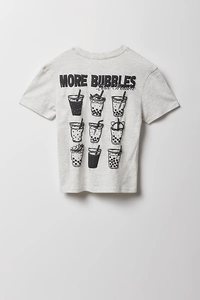 T-shirt à imprimé en relief pour fille