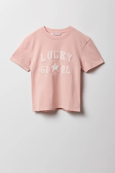 Girls Patched T-Shirt