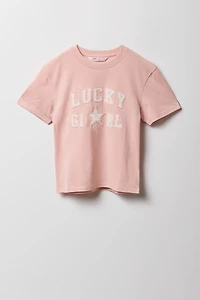 Girls Patched T-Shirt