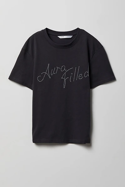 T-shirt avec pierres du Rhin pour fille