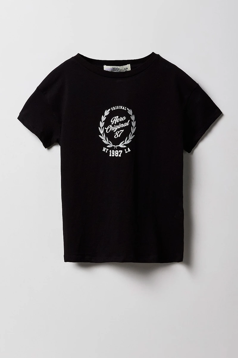 T-shirt à imprimé Aero Original pour fille