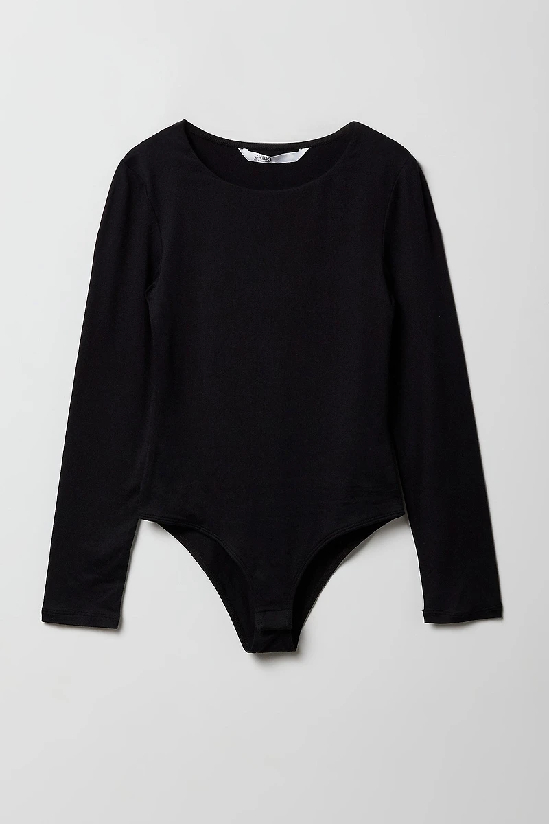Girls Crewneck Long Sleeve Bodysuit