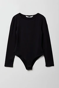 Girls Crewneck Long Sleeve Bodysuit